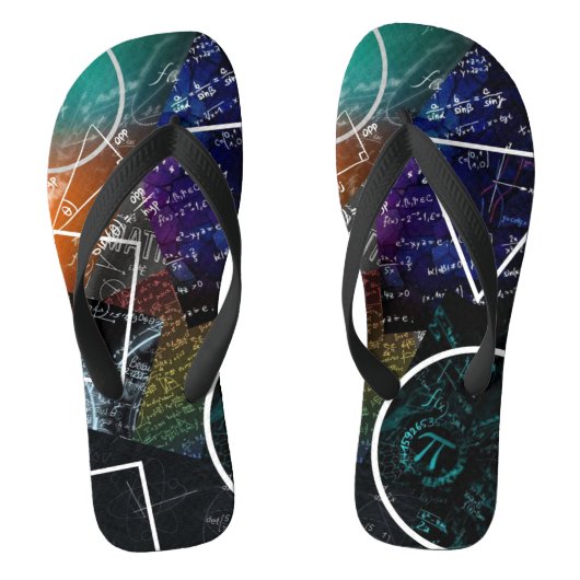 Mathematische Formel Flip Flops Badesandalen (Fußbett)