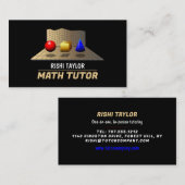 Mathematische Formen, Math Tutor, Lehrer Visitenkarte (Vorne/Hinten)