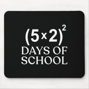 Mathematische Gleichung 100. Schultag Lehrer Kinde Mousepad