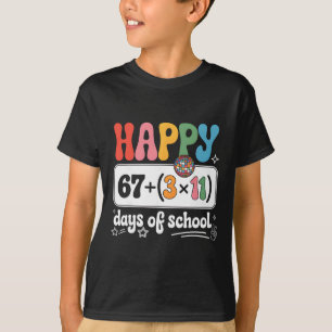 Mathematische Gleichung 100. Tag Lehrer Groovy 100 T-Shirt