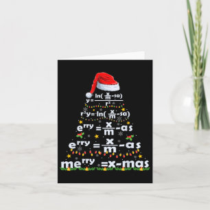 Mathematische Gleichung Frohe X-mas Lustiger Mathe Karte