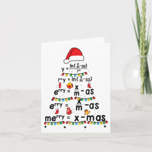 Mathematische Gleichung Frohe X-mas Lustiger Mathe Karte