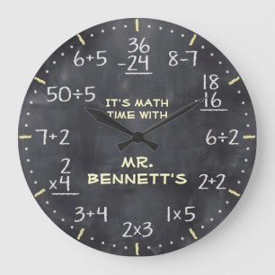 Mathematische Gleichungen Personalizable Uhr