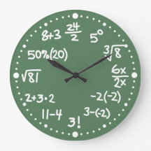 Mathematische Gleichungen Uhr Uhr Version zwei