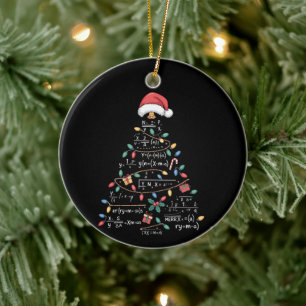 Mathematische Gleichungen Weihnachtsbaum Xmas Feie Keramik Ornament