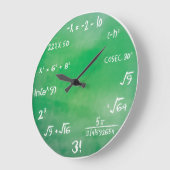 Mathematische Gleichungsquiz für Geeks Große Wanduhr (Winkel)
