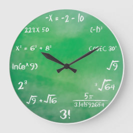 Mathematische Gleichungsquiz für Geeks Große Wanduhr