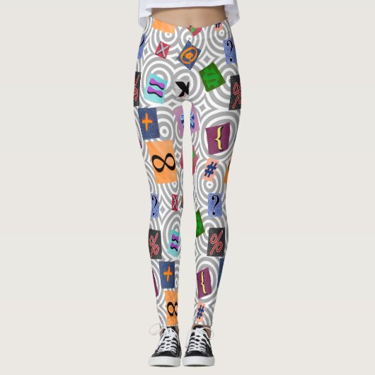 Mathematische Leggings (Vorderseite)