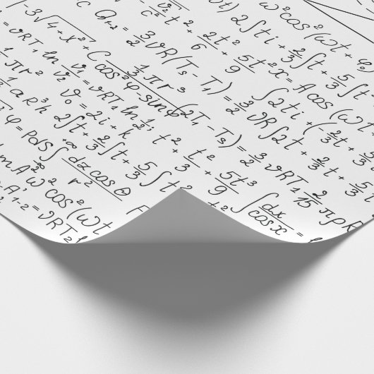 Mathematische Liebhaber, Mathematik Formel, Mathe Geschenkpapier (Ecke)