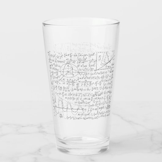 Mathematische Liebhaber, Mathematik Formel, Mathe Glas (Rückseite)