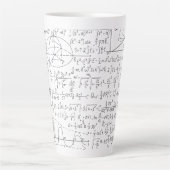 Mathematische Liebhaber, Mathematik Formel, Mathe Milchtasse (Vorderseite)