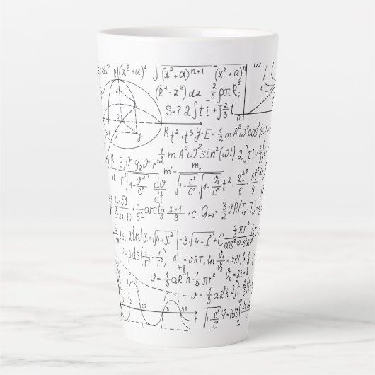 Mathematische Liebhaber, Mathematik Formel, Mathe Milchtasse (Vorderseite)