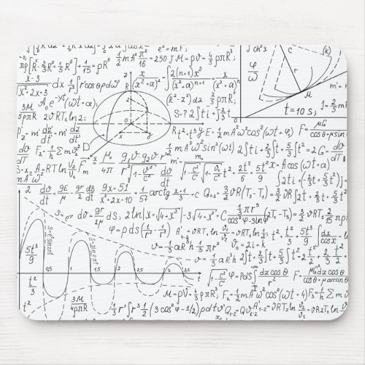 Mathematische Liebhaber, Mathematik Formel, Mathe Mousepad (Vorne)