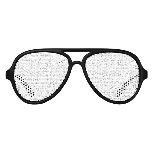 Mathematische Liebhaber, Mathematik Formel, Mathe Partybrille (Vorderseite)