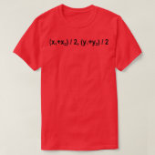 Mathematische Physik in der Formel Midpoint T-Shirt (Design vorne)