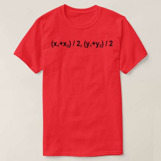 Mathematische Physik in der Formel Midpoint T-Shirt (Design vorne)