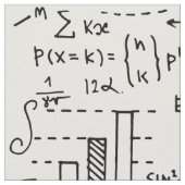 mathematische Schriften Stoff (Nahaufnahme)