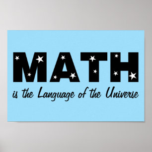 mathematische Sprache des Universums Poster