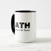 mathematische Sprache des Universums Tasse (Vorderseite Links)
