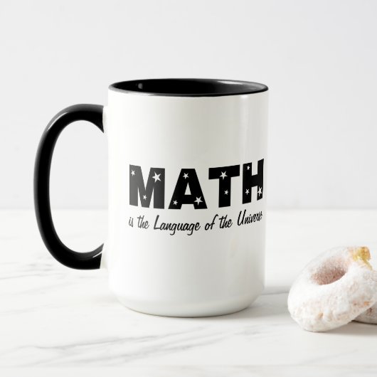 mathematische Sprache des Universums Tasse (Mit Donut)