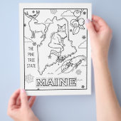 mathematische Staat- und Faktenfärbungsseite Flyer (Hand)