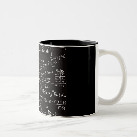 Mathematische sumbols zweifarbige tasse (Rechts)