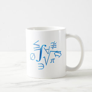 mathematische Symbole mathematical symbols Kaffeetasse