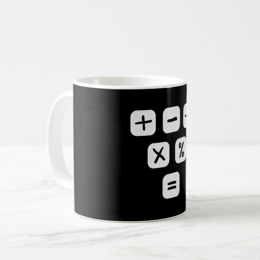 Mathematische Symbole mathematische Zeichen Kaffeetasse (Vorderseite Links)