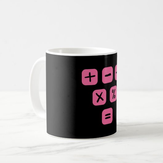 Mathematische Symbole mathematische Zeichen Kaffeetasse (Vorderseite Links)