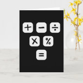 Mathematische Symbole mathematische Zeichen Karte (Gelbe Blume)