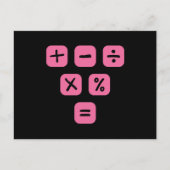 Mathematische Symbole mathematische Zeichen Postkarte (Vorderseite)