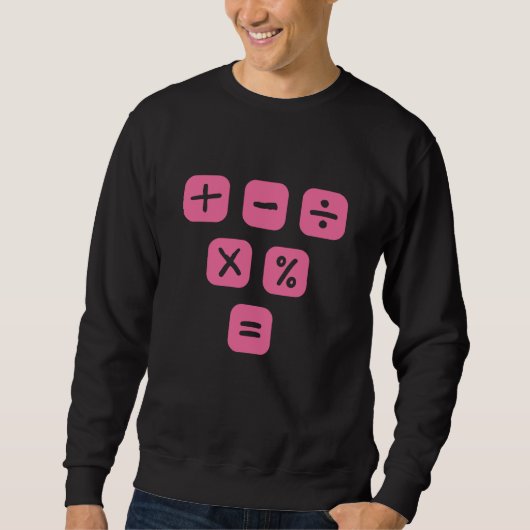Mathematische Symbole mathematische Zeichen Sweatshirt (Vorderseite)