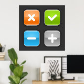 Mathematische Symbole Poster (Heimbüro)