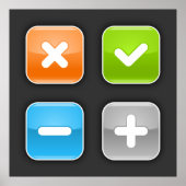 Mathematische Symbole Poster (Vorne)