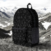 Mathematische Symbole, zurück zur Schule Bedruckter Rucksack