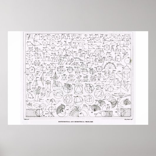 Mathematische und geometrische Probleme Poster (Vorne)