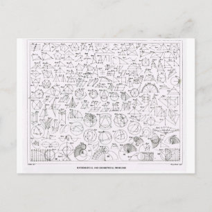 Mathematische und geometrische Probleme Postkarte