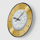 Mathematische Welt der Zeitreise ~ Große Wanduhr (Winkel)