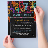 Mathematische Zahlengestaltung, Math-Klassen-Werbu Flyer (Hand)