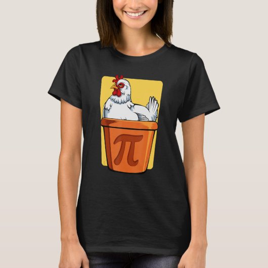 Mathematischer Nerd Pot Algebra Chicken Hu T-Shirt (Vorderseite)