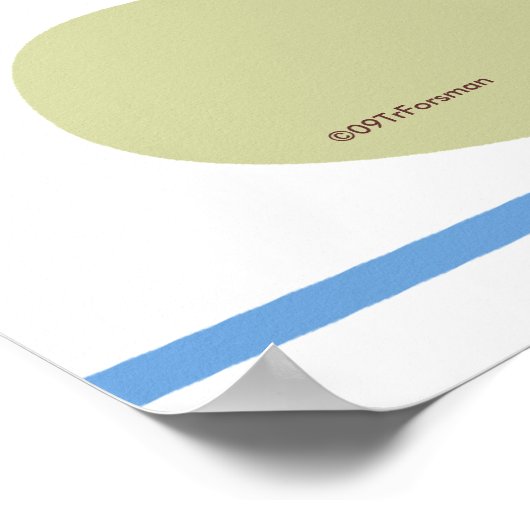 Mathematischer Spaß "Crunch numbers"-Abbildung Dru Poster (Ecke)