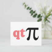 Mathematischer Spaß - Niedliches T-Shirt Pi Postkarte (Stehend Vorderseite)