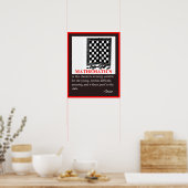 Mathematischer Spaß und Zitat von Plato Poster (Küche)