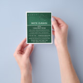 Mathematisches Chalkboard, Mathematik-Klassen-Werb Flyer (Gruppe)