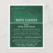 Mathematisches Chalkboard, Mathematik-Klassen-Werb Flyer (Vorne)