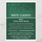 Mathematisches Chalkboard, Mathematik-Klassen-Werb Flyer (Vorne)