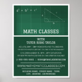 Mathematisches Chalkboard, Mathematik-Klassen-Werb Poster (Vorne)