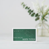 Mathematisches Chalkboard, Mathematiklehrer, Lehre Visitenkarte (Stehend Vorderseite)