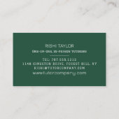 Mathematisches Chalkboard, Mathematiklehrer, Lehre Visitenkarte (Rückseite)