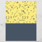 Mathematisches Icon Design, Math Classes Werbung Flyer (Hinten)